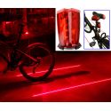 Galinė lempa su lazeriais dviračiui - pažymi dviračio takelį